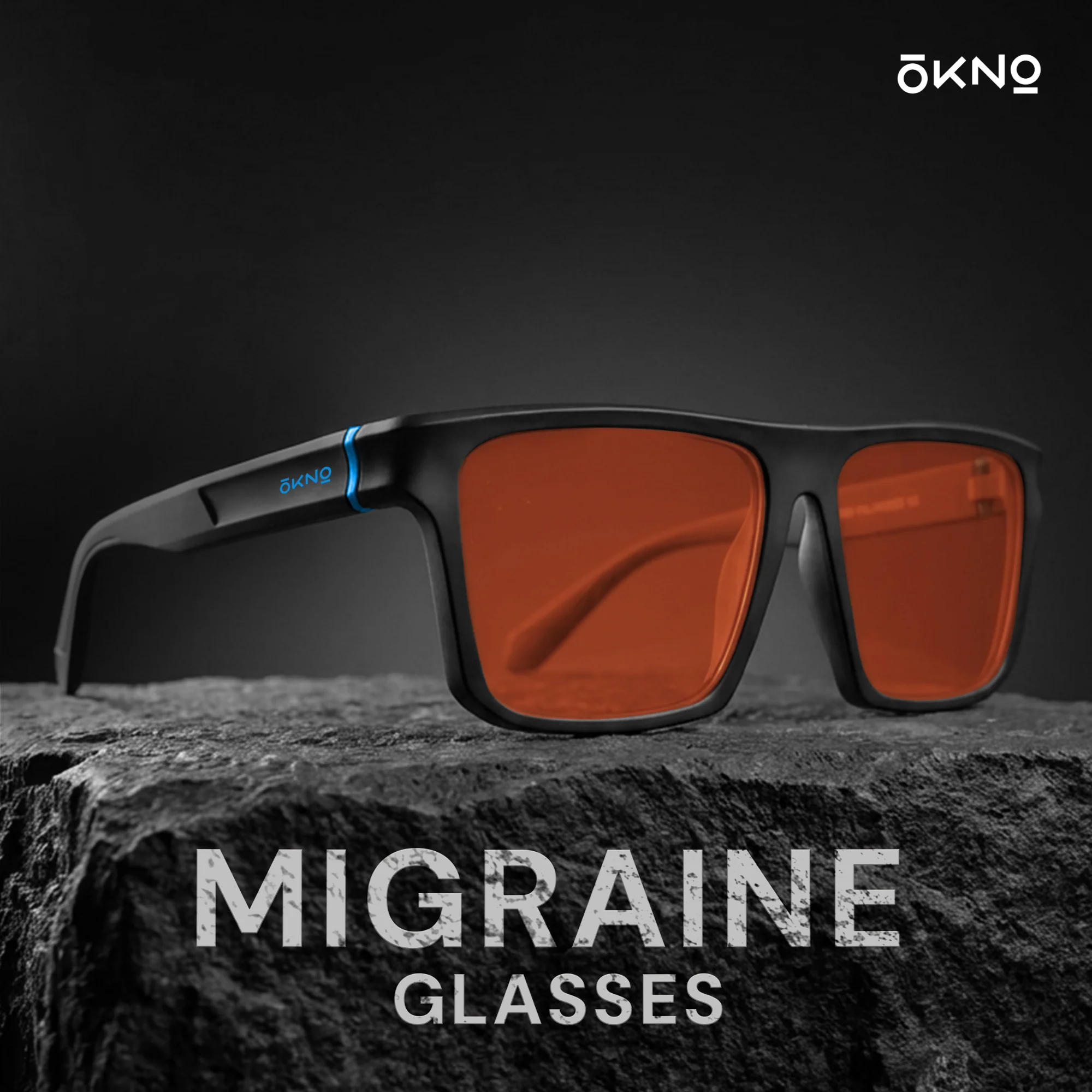 Barton Matte Black | FL-41 Migraine Relief Glasses