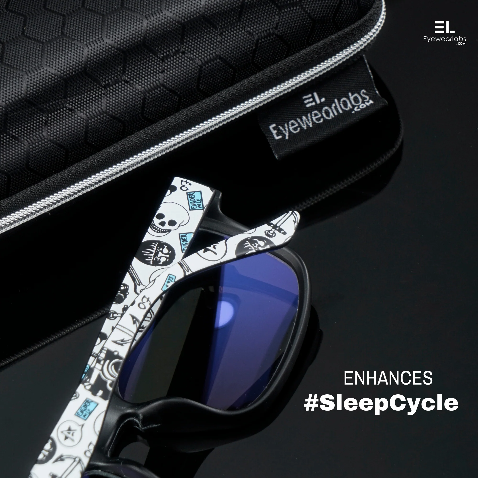 Dark-Skull Blue Light Glasses - Image 6