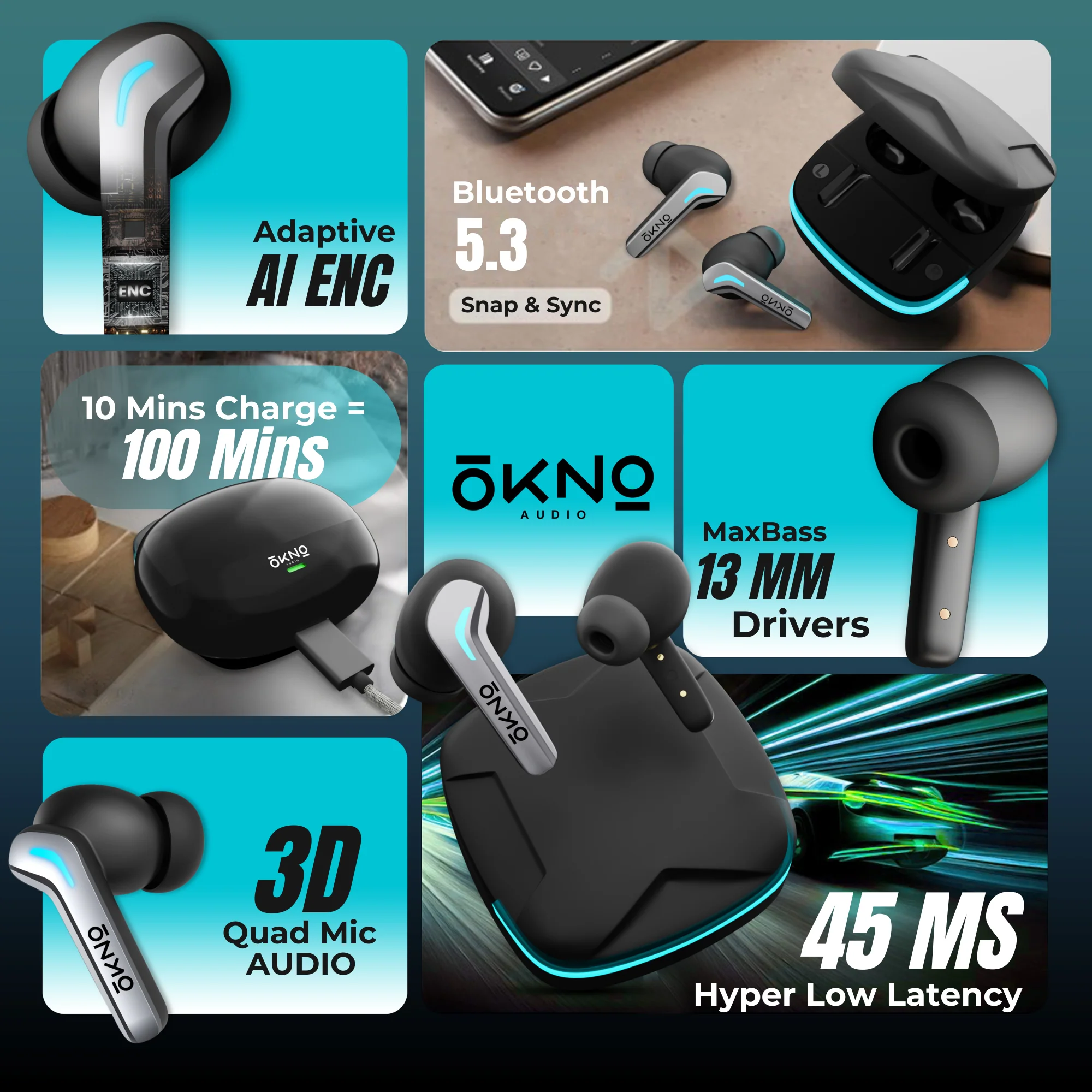 OKNO Gaming Airbuds G05 - Image 4