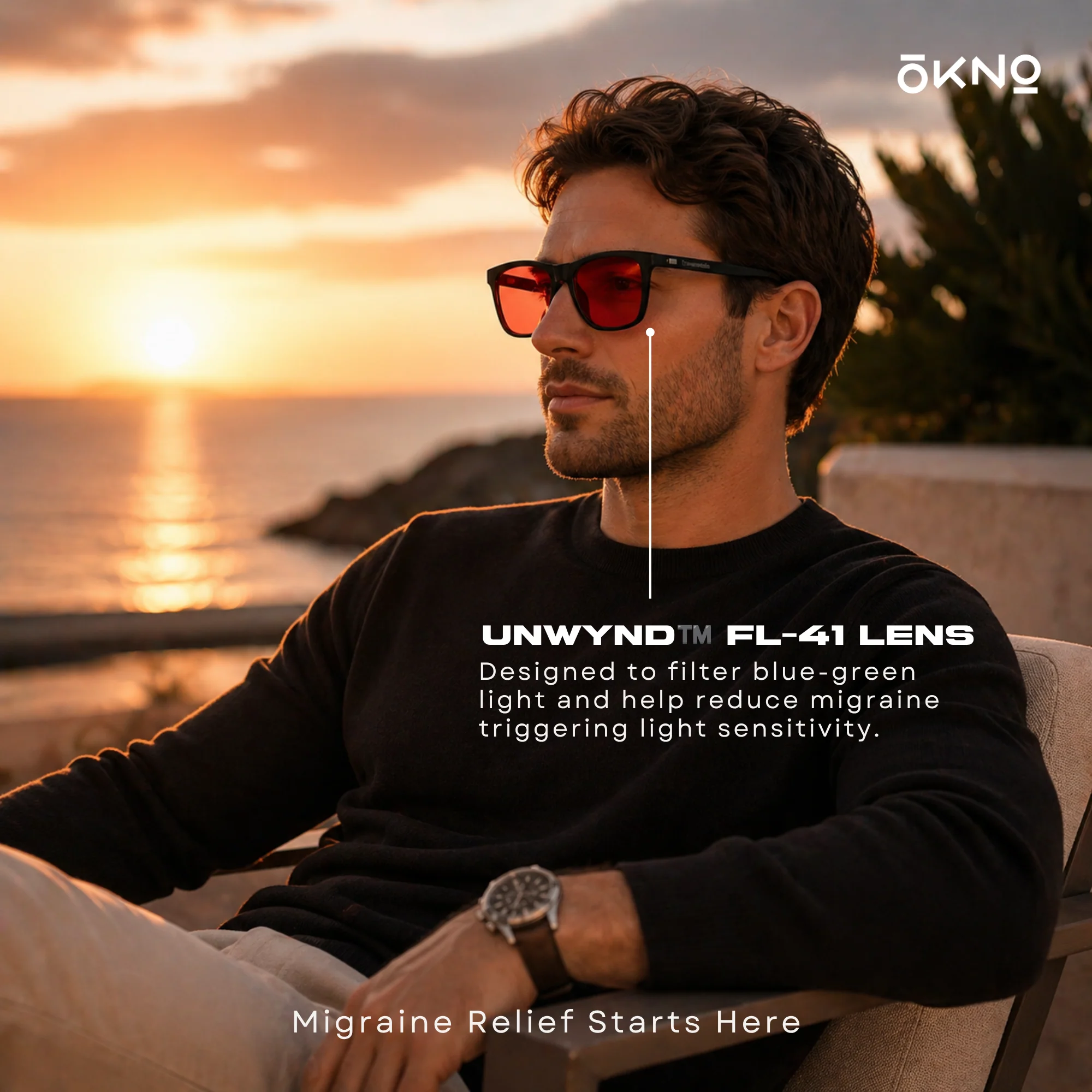 Olive | FL-41 Migraine Relief Glasses - Image 2