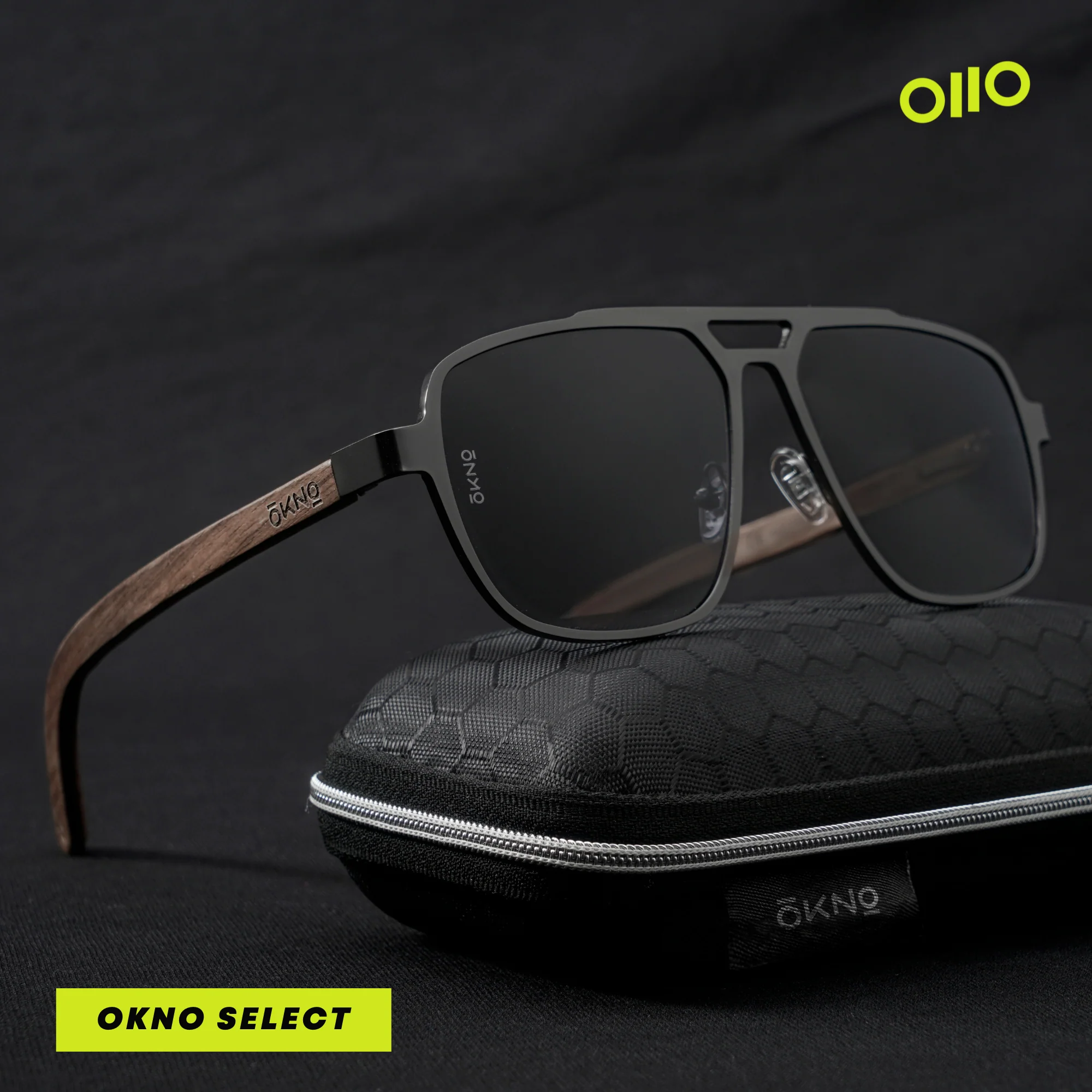 Zion Wood Black Prescription Lens